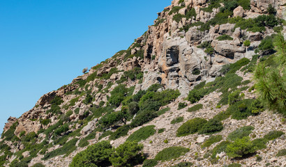 Gebirge im Landesinneren auf der Insel Kos Griechenland
