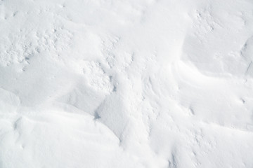 Obraz na płótnie Canvas 雪原の雪模様　高山の様子