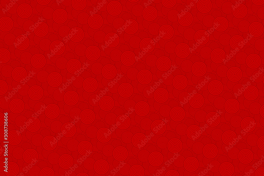 Poster the abstract textured background is composed of red circles