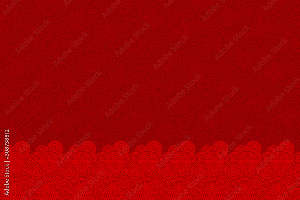 Poster the abstract textured background is composed of red circles