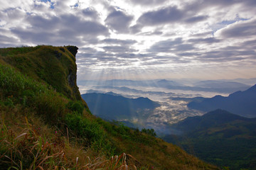 Obraz premium Phu chi fa in Chiangrai, Thailand