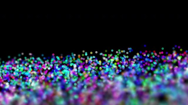 4k Video Colorful Bokeh Lights, ProRes 4444