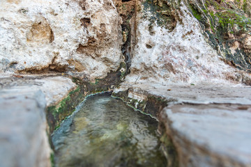 Brook with spring water.