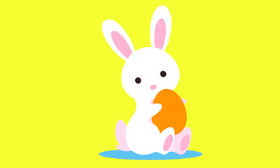 Easter bunny with egg