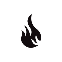 Burn, fire, flame icon . Design template vector