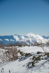 千畳敷カールの冬　雪山
