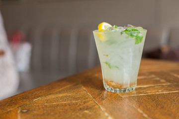 Mojito on Restaurant Table