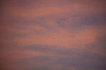 The background of the twilight pink and blue cloud in the evening