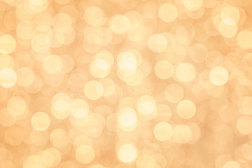 Abstract gentle light golden background with bokeh_