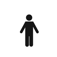 Man isolated sign on white background