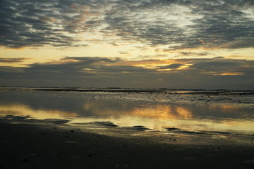 Fototapeta na wymiar Sonnenuntergang Küste