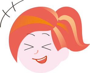 女性　顔　表情