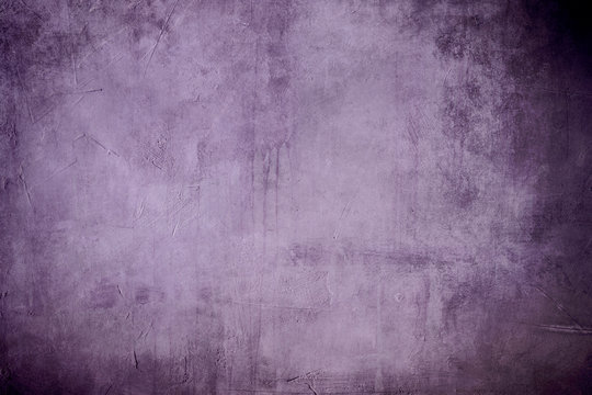 Purple color stucco wall background