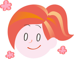 女性　顔　表情