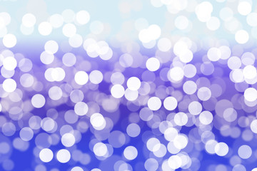 Abstract bokeh on blue background