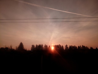 Pôr-do-sol viajante