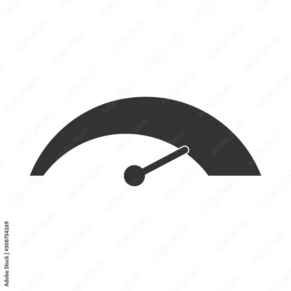 Poster business credit score vector speedometer. customer satisfaction indicators with poor and good levels