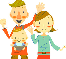 赤ちゃんとカップル