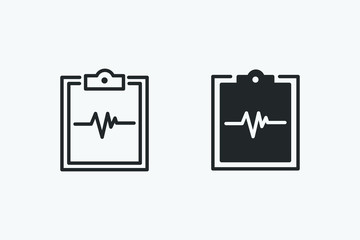 medicine notepad isolated vector icon