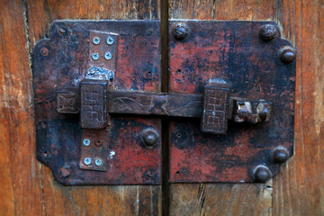 Fototapeta premium Iron bolt in ancient China