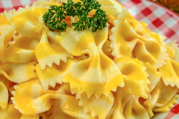 pasta dish with lemon