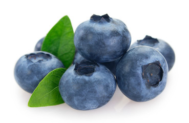 Obraz premium Fresh blueberry on white background