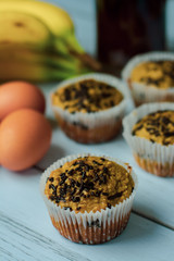 muffins saludables de avena
