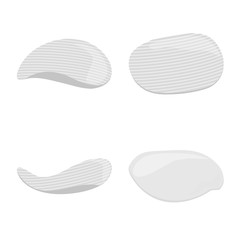 Vector illustration of product and snack sign. Collection of product and roast stock vector illustration.