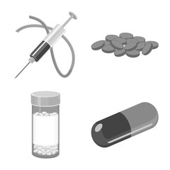 Vector design of illegal and poison logo. Collection of illegal and disease stock symbol for web.