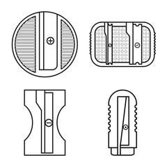 Isolated object of stationery and supplies symbol. Collection of stationery and creativity stock vector illustration.