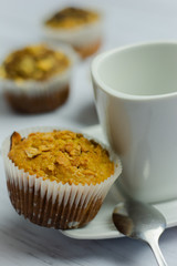 muffins con cafe