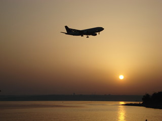 airplane flying in the sky