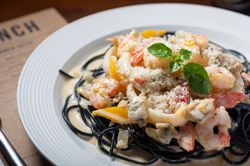 Seafood Ink noodle pasta