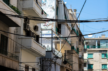 Fototapeta na wymiar Downtown Beirut facades
