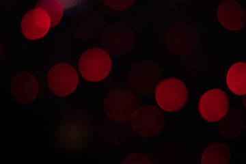 Bokeh blur of lights for decorating Christmas trees at Christmas and New Year's every year. As a light background