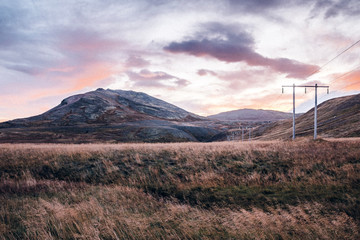 Dramatisches Bergpanorama Island