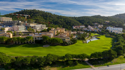 Fototapeta na wymiar Golf course in Peguera Majorca Spain