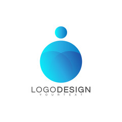 water dripping gradient logo vector design color full