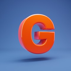 Lush Lava 3d letter G uppercase