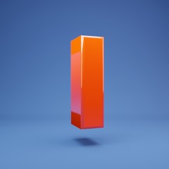 Lush Lava 3d letter I uppercase