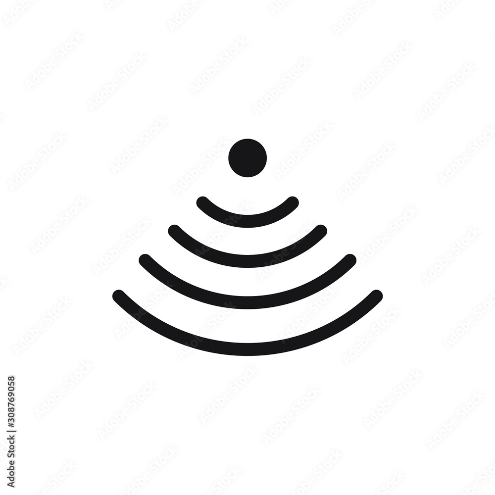 Poster sensor icon template color editable. sensor symbol vector sign isolated on white background. simple 