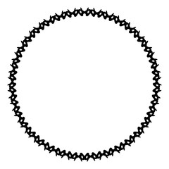 Rounded frame simple black white stamp put text decor vintage theme simple single. Part Art web sign lace icon style copy space blank empty card label badge Kite rays oval wave curl shape swirl lines