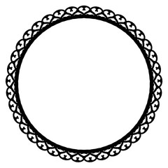 Rounded frame simple black white stamp put text decor vintage theme simple single. Part Art web sign lace icon style copy space blank empty card label badge Kite rays oval wave curl shape swirl lines