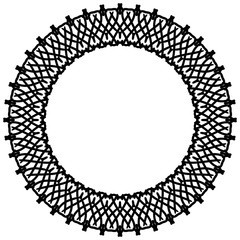 Rounded frame simple black white stamp put text decor vintage theme simple single. Part Art web sign lace icon style copy space blank empty card label badge Kite rays oval wave curl shape swirl lines