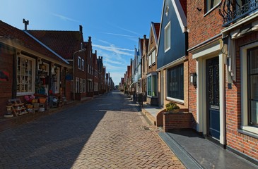 Fototapeta na wymiar Streets in Netherlands angle shot