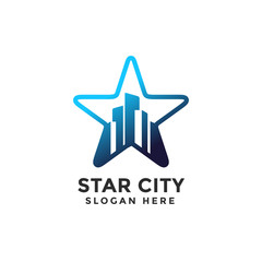 Star City Logo Icon Illustration