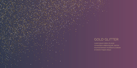 Obraz premium Bright vector illustration Magic rain of sparkling glittery particles lines.