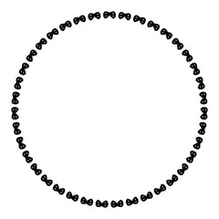 Rounded frame simple black white stamp put text decor vintage theme simple single. Part Art web sign lace icon style copy space blank empty card label badge Kite rays oval wave curl shape swirl lines