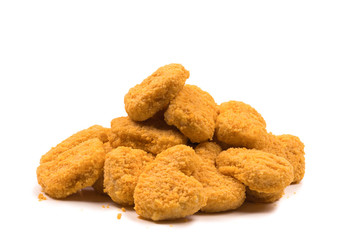 Nuggets isolated on a white background.