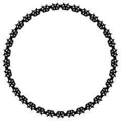 Rounded frame simple black white stamp put text decor vintage theme simple single. Part Art web sign lace icon style copy space blank empty card label badge Kite rays oval wave curl shape swirl lines